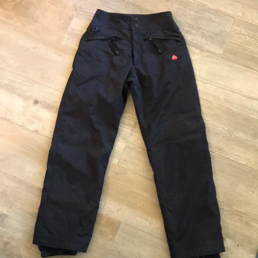 Kemper Black Snowboarding high waisted Ski Pants